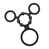 Nasstoys Enhancer Quad Black Cock Ring Set for Enhanced Pleasure COCK RING Set
